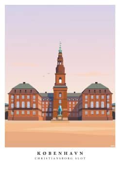 København Christiansborg Slot Plakat