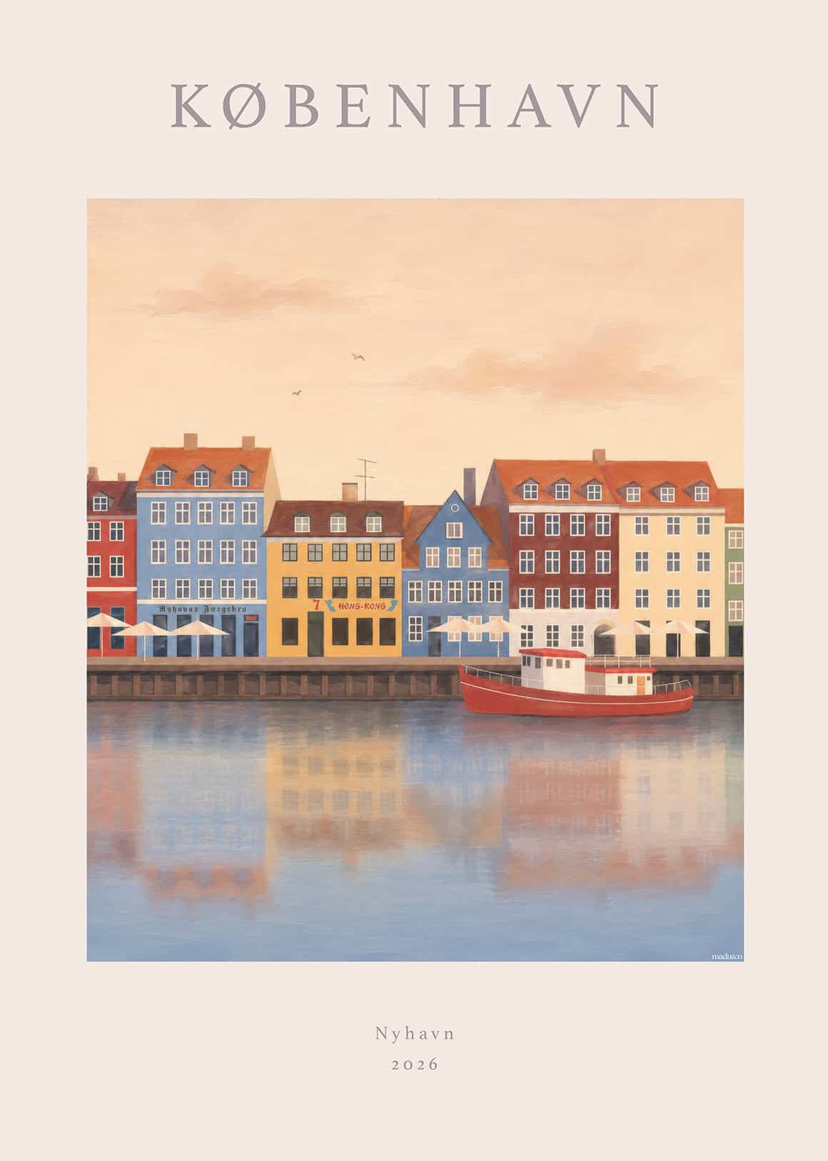 København Nyhavn Plakat