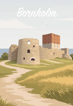 Bornholm Hammershus Plakat