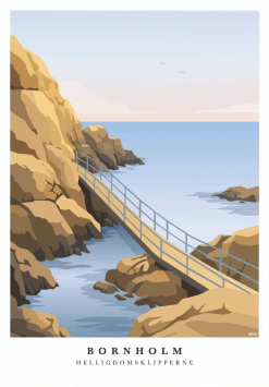 Bornholm Helligdomsklipperne Plakat