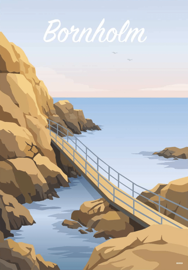 Bornholm Helligdomsklipperne Plakat