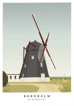 Bornholm Kuremøllen Plakat