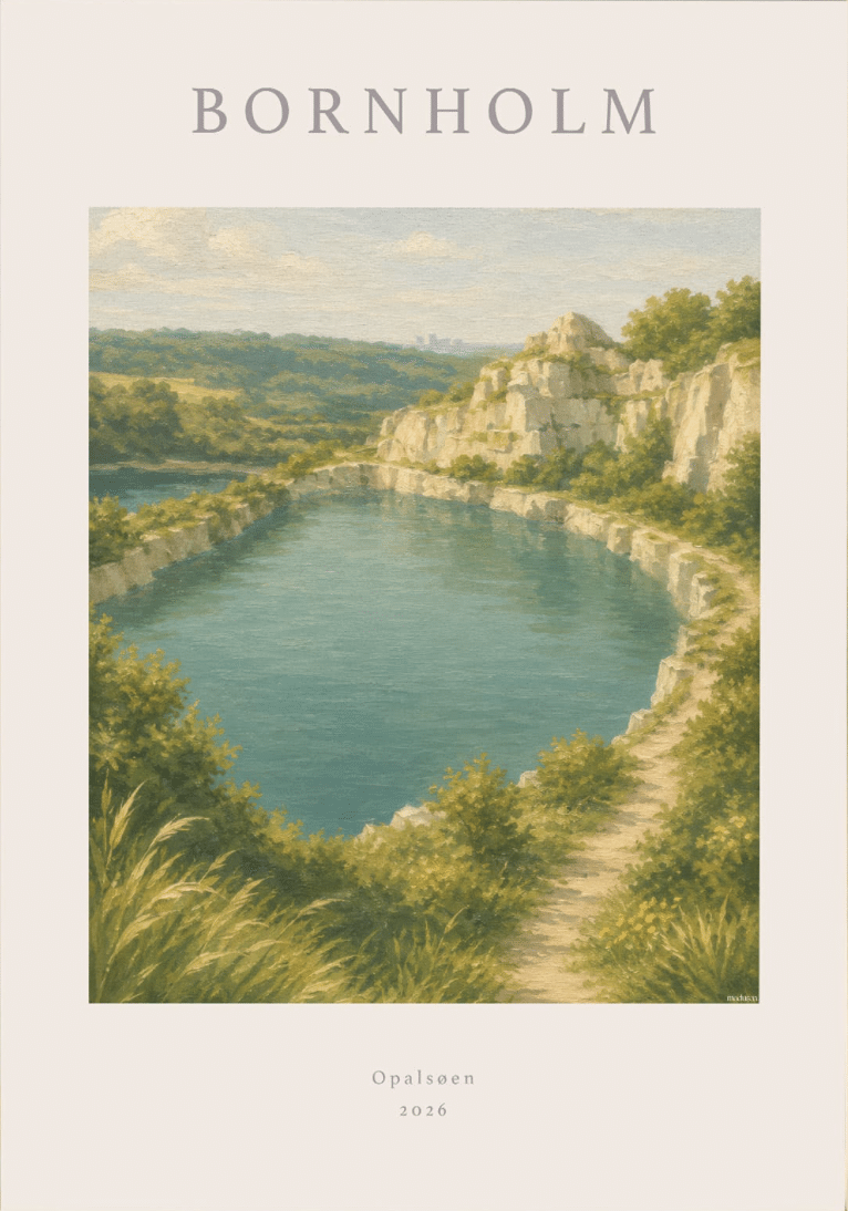 Bornholm Opalsøen Plakat