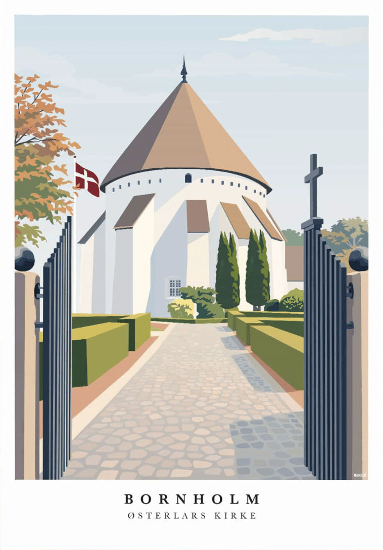 Bornholm Østerlars Kirke Plakat