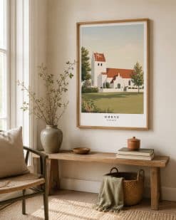 Alternative view of Hørve Kirke Plakat
