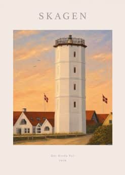 Skagen Det Hvide Fyr Plakat