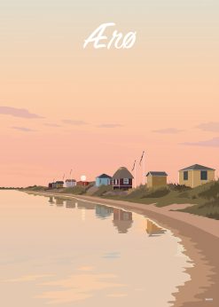 Ærø Marstal Badehuse Plakat