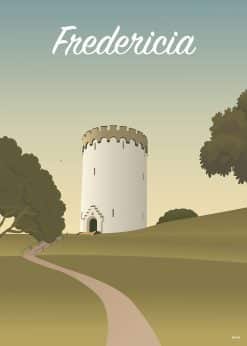 Fredericia Det Hvide Vandtårn Plakat