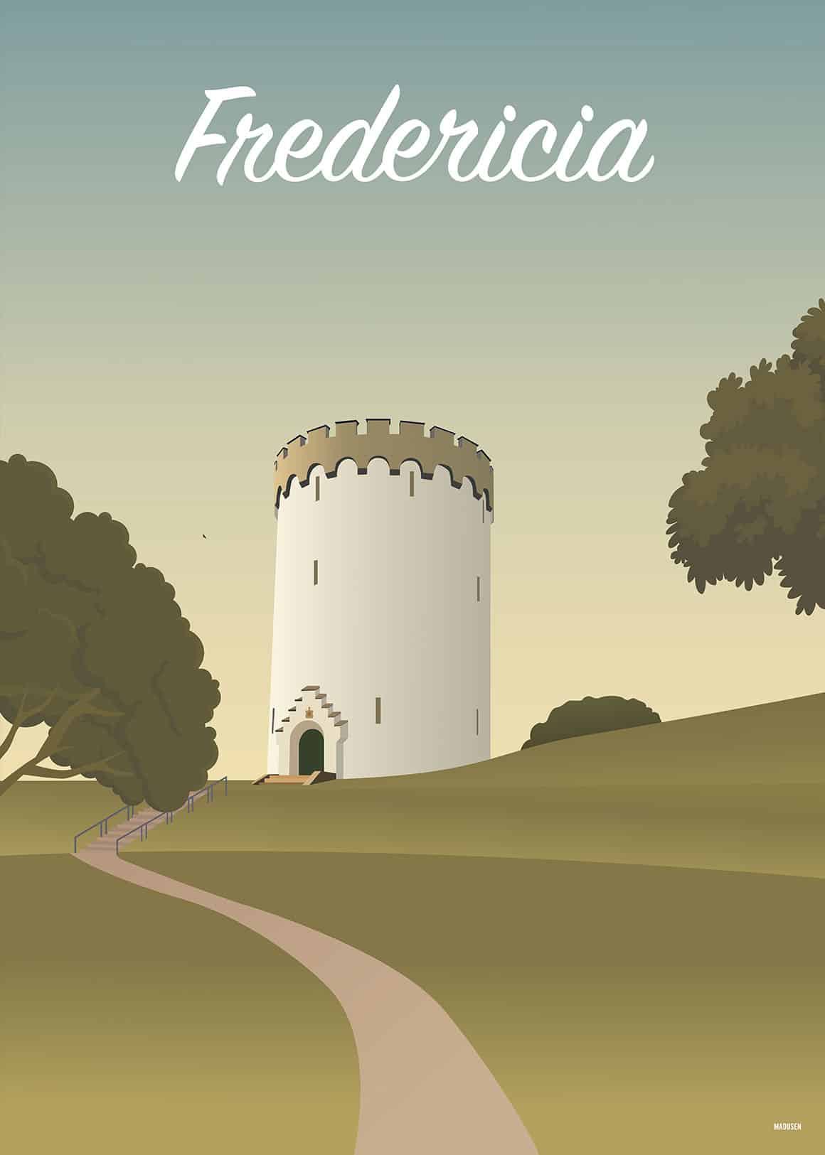 Fredericia Det Hvide Vandtårn Plakat