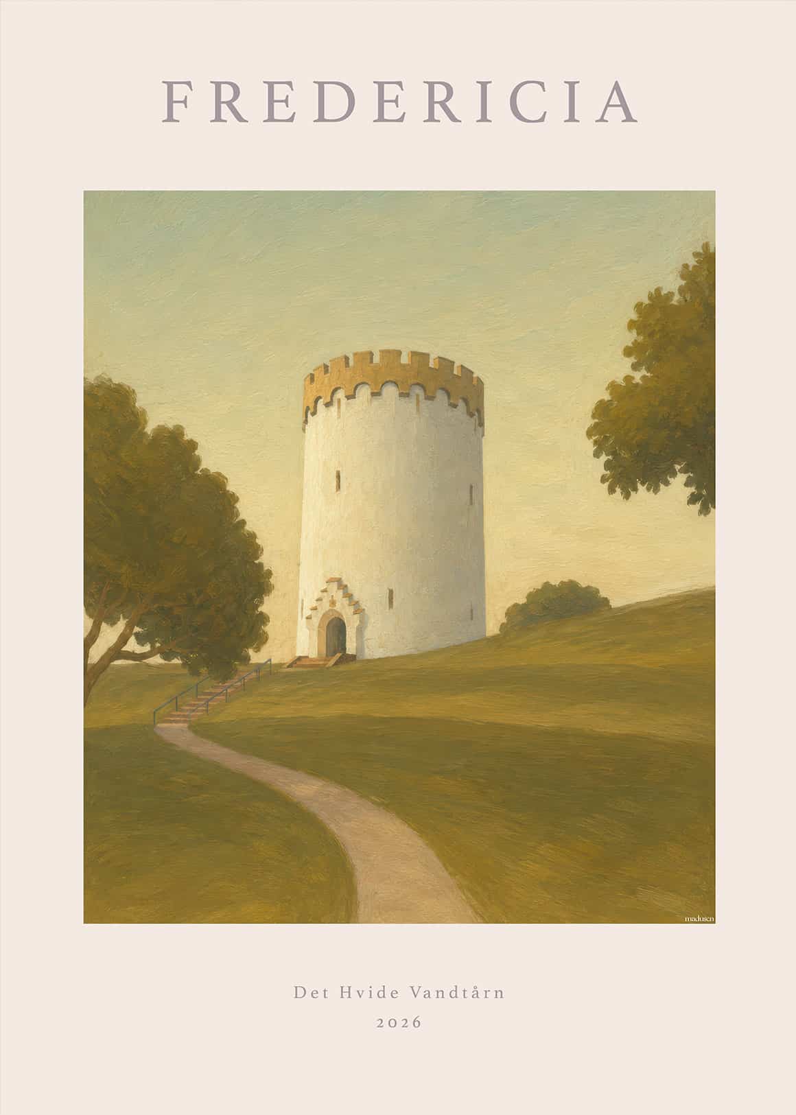 Fredericia Det Hvide Vandtårn Plakat