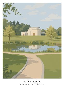 Holbæk Naturkirkegården Margrethe Kapellet Plakat