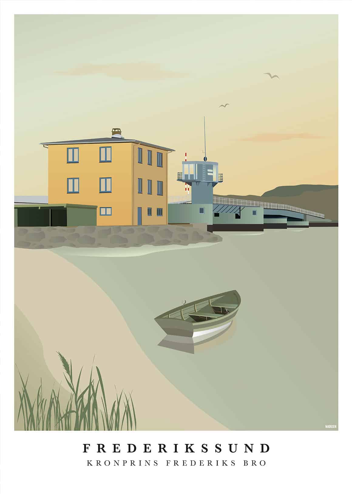 Frederikssund Kronprins Frederiks Bro Plakat