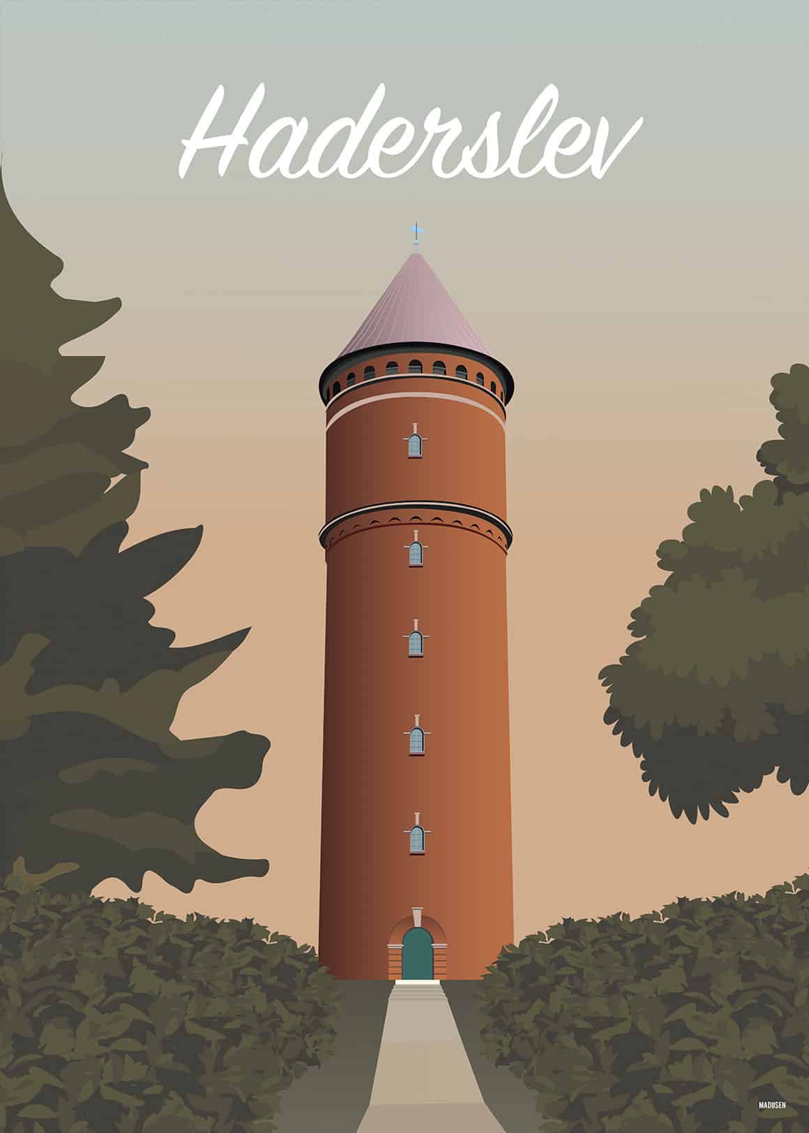 Haderslev Det Røde Vandtårn Plakat