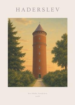 Haderslev Det Røde Vandtårn Plakat