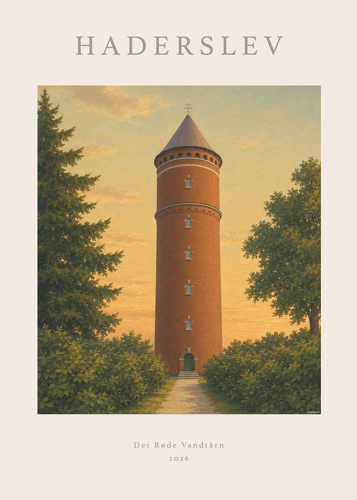 Haderslev Det Røde Vandtårn Plakat