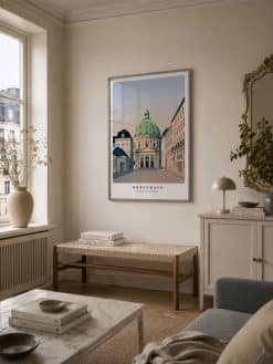 Alternative view of København Marmorkirken Plakat