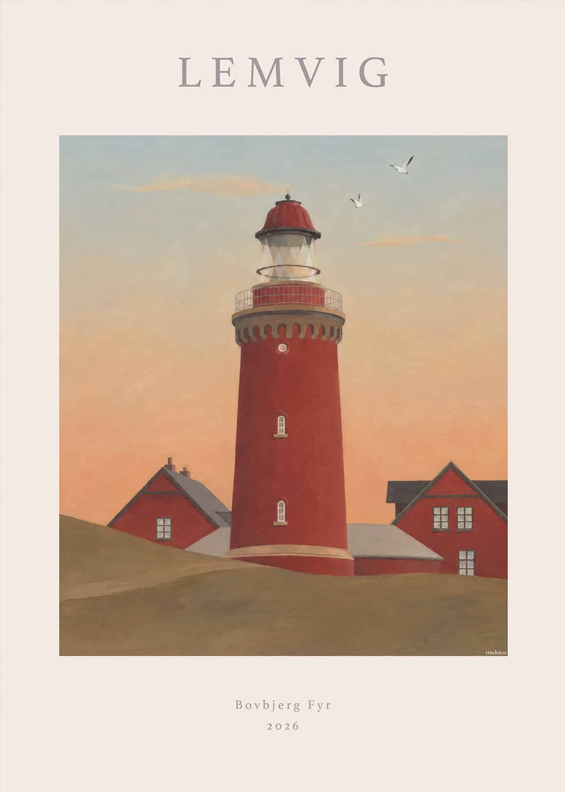 Lemvig Bovbjerg Fyr Plakat