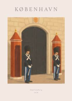 København Amalienborg Plakat
