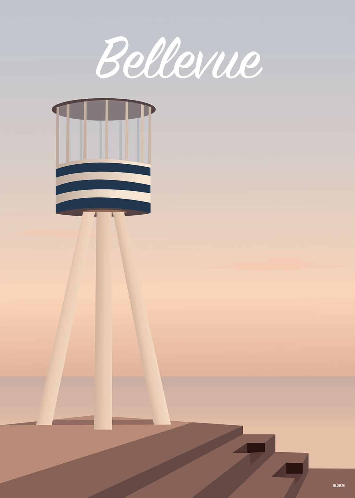 København Bellevue Strand Plakat