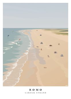 Rømø Lakolk Strand Plakat