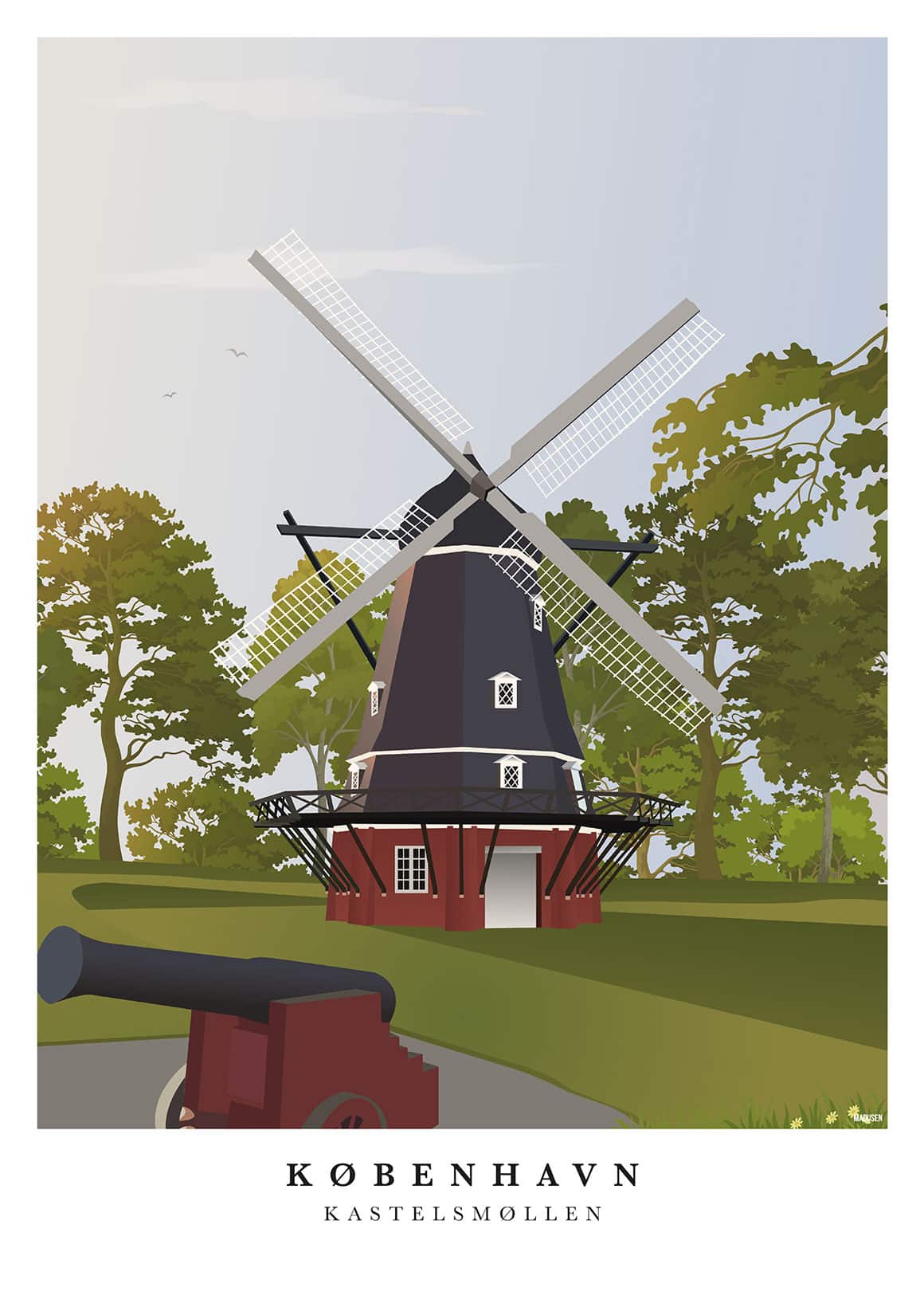 København Kastelsmøllen Plakat