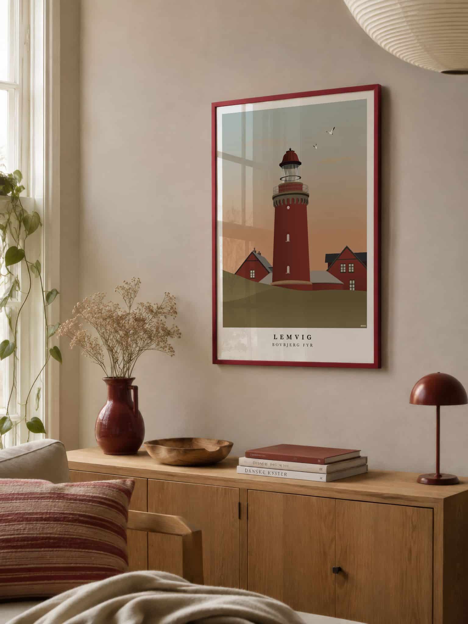 Lemvig Bovbjerg Fyr Plakat - Billede 2