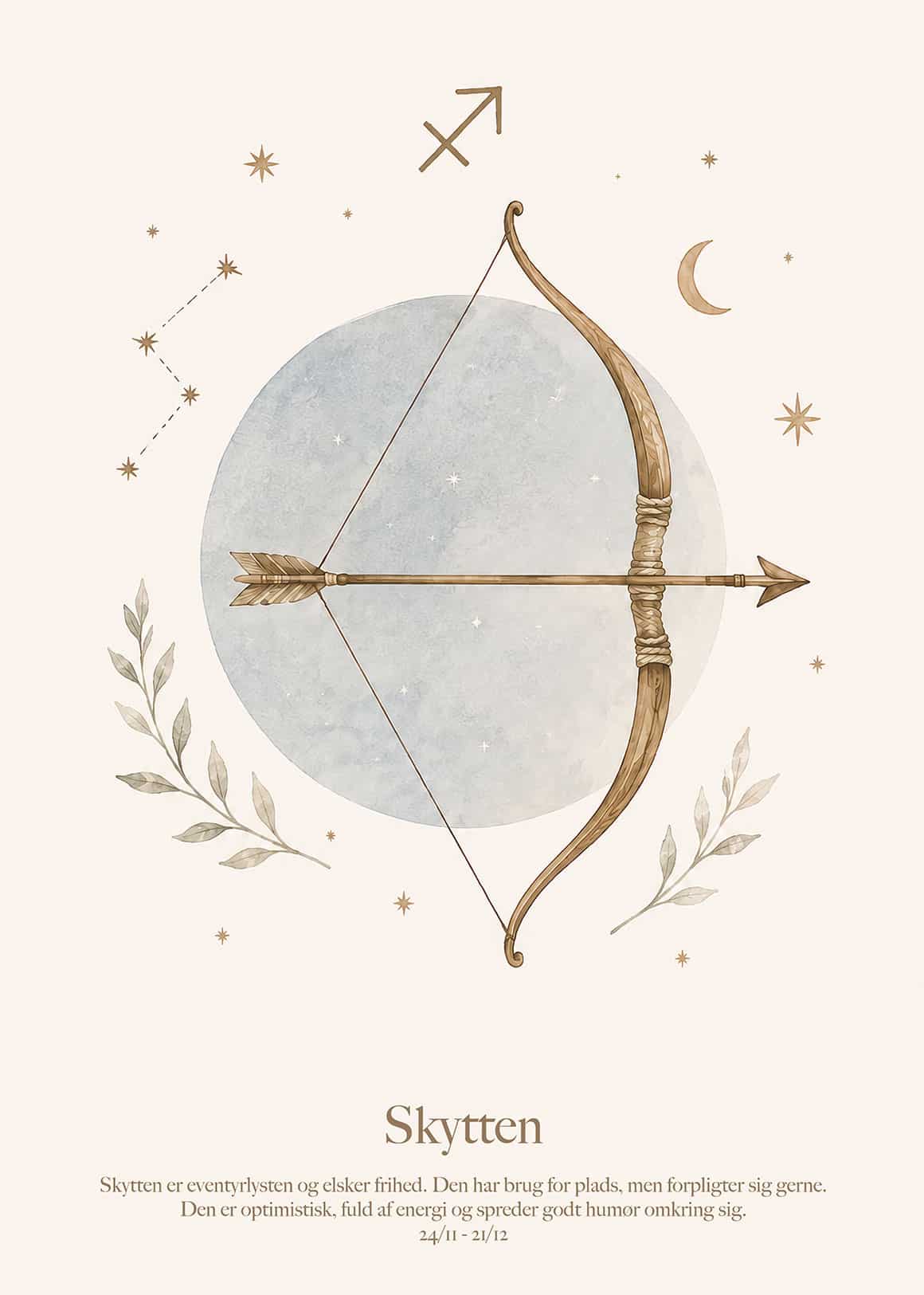 Stjernetegn Skytten Plakat
