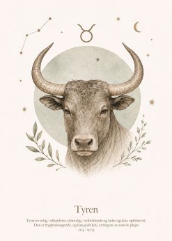 Stjernetegn Tyren Plakat