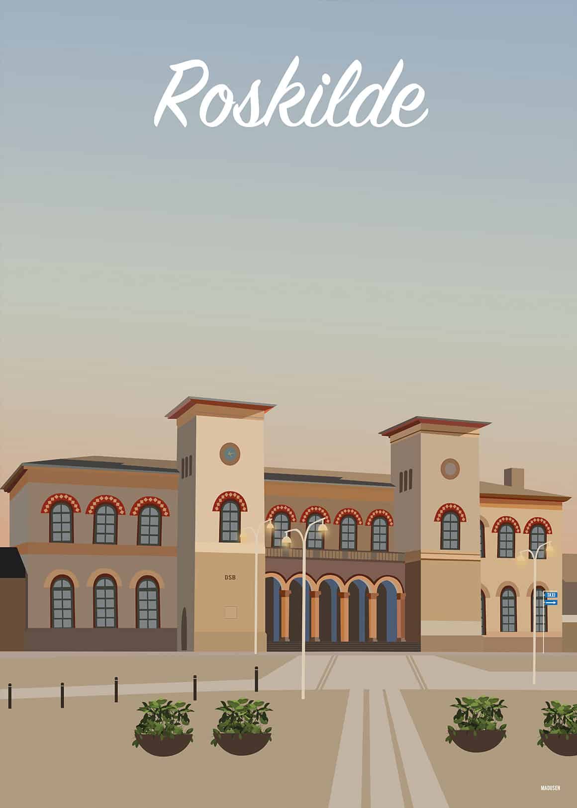 Roskilde Station Plakat