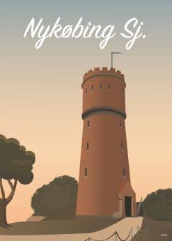 Nykøbing Sjælland Vandtårn Plakat