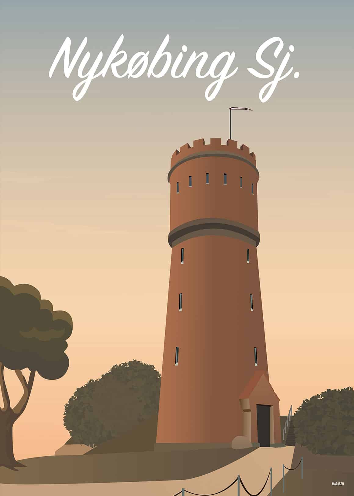 Nykøbing Sjælland Vandtårn Plakat