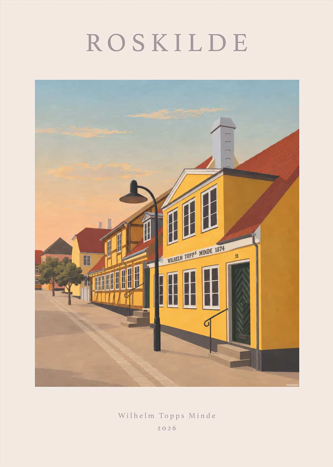 Roskilde Wilhelm Topps Minde Plakat