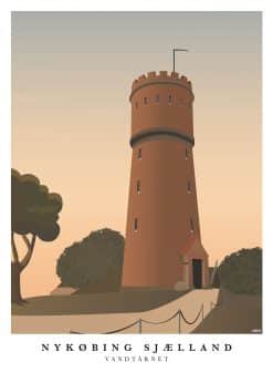 Nykøbing Sjælland Vandtårn Plakat