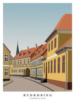 Rudkøbing Nørregade Plakat