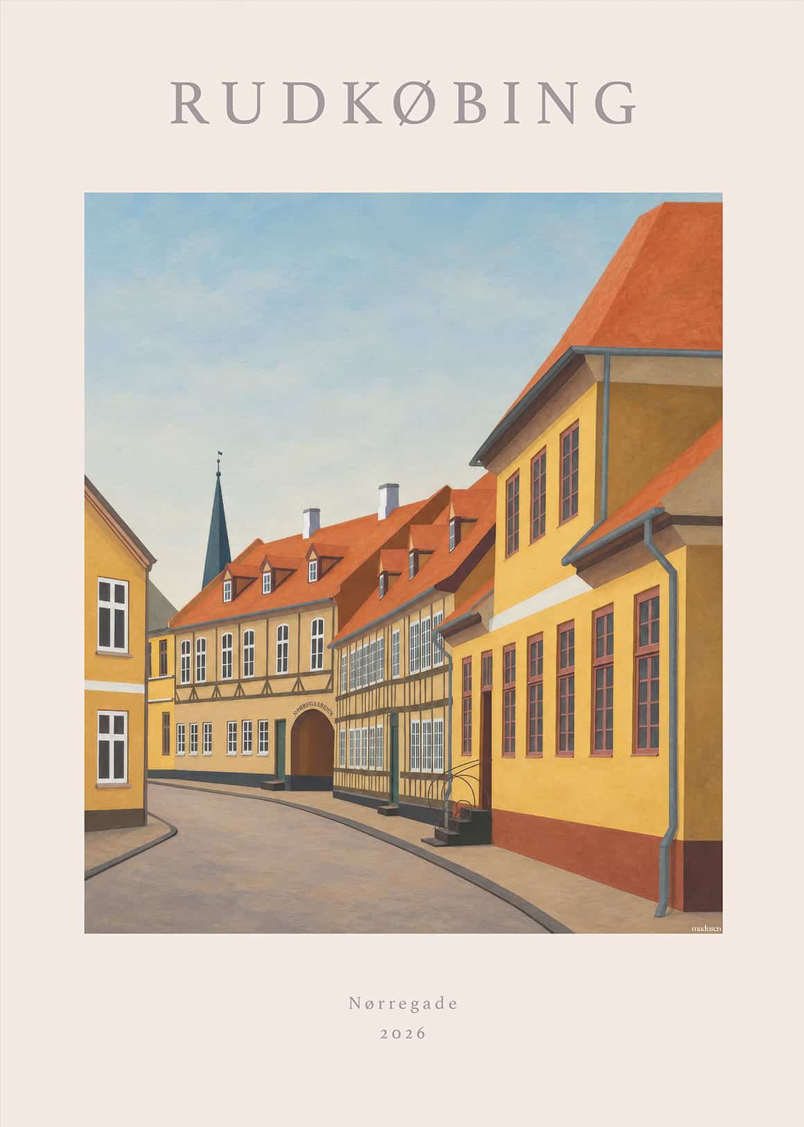 Rudkøbing Nørregade Plakat