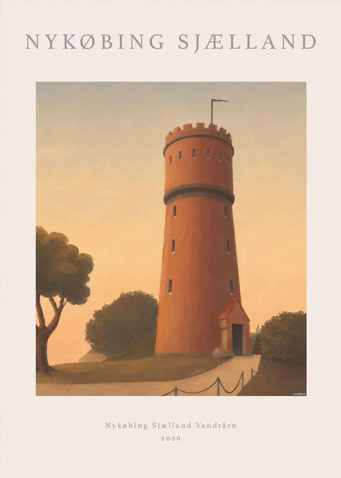 Nykøbing Sjælland Vandtårn Plakat