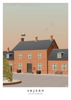 Skjern Station Plakat