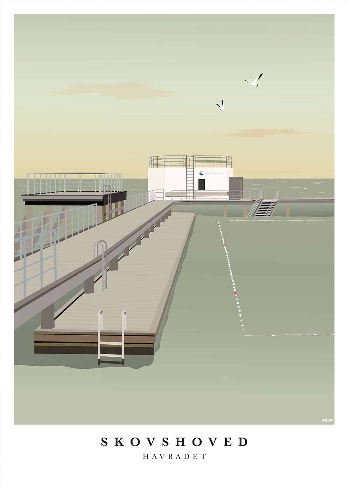 Skovshoved Havbad Plakat