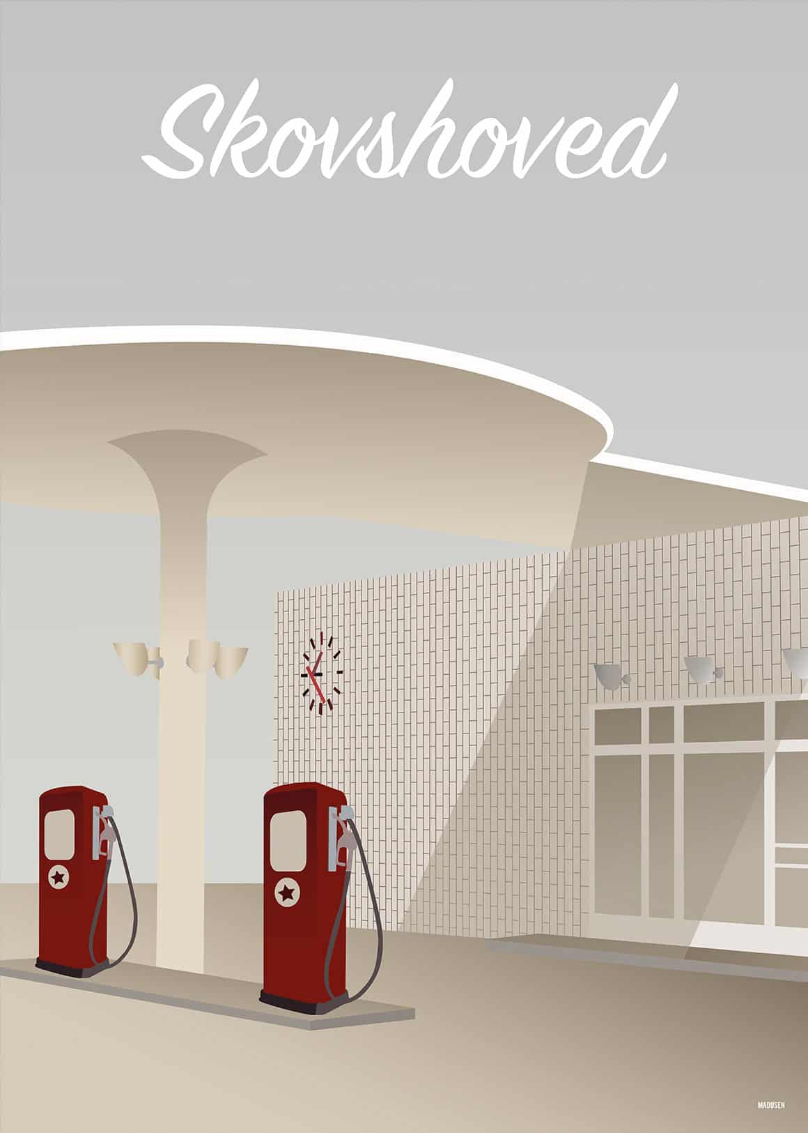 Skovshoved Tankstation Plakat