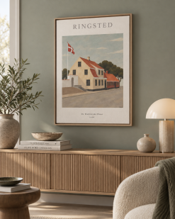 Ringsted De Mahlerske Huse Lærredsprint