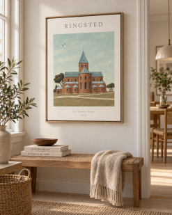 Ringsted Sct Bendts Kirke Lærredsprint